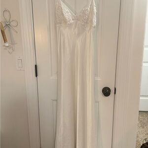 Elegant White Lace Gown